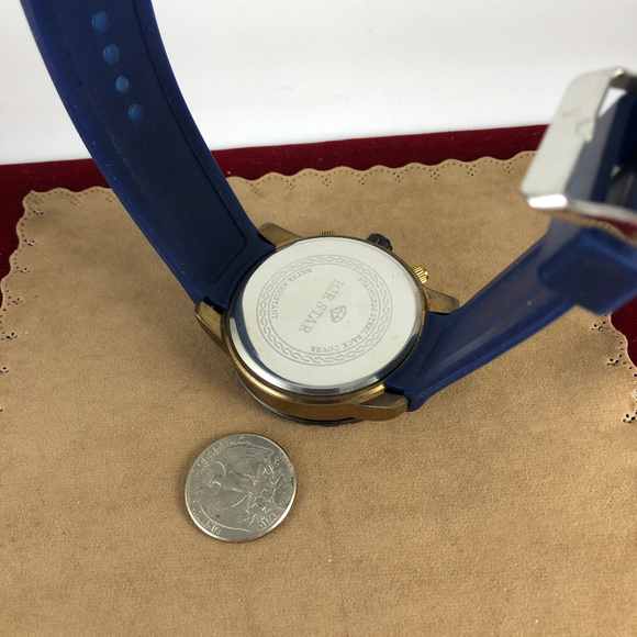 Ice Star Watch Navy and Gold with Gun Metal Bezzel - Picture 5 of 6